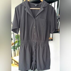 Athleta Avenue Romper Black Size Small
